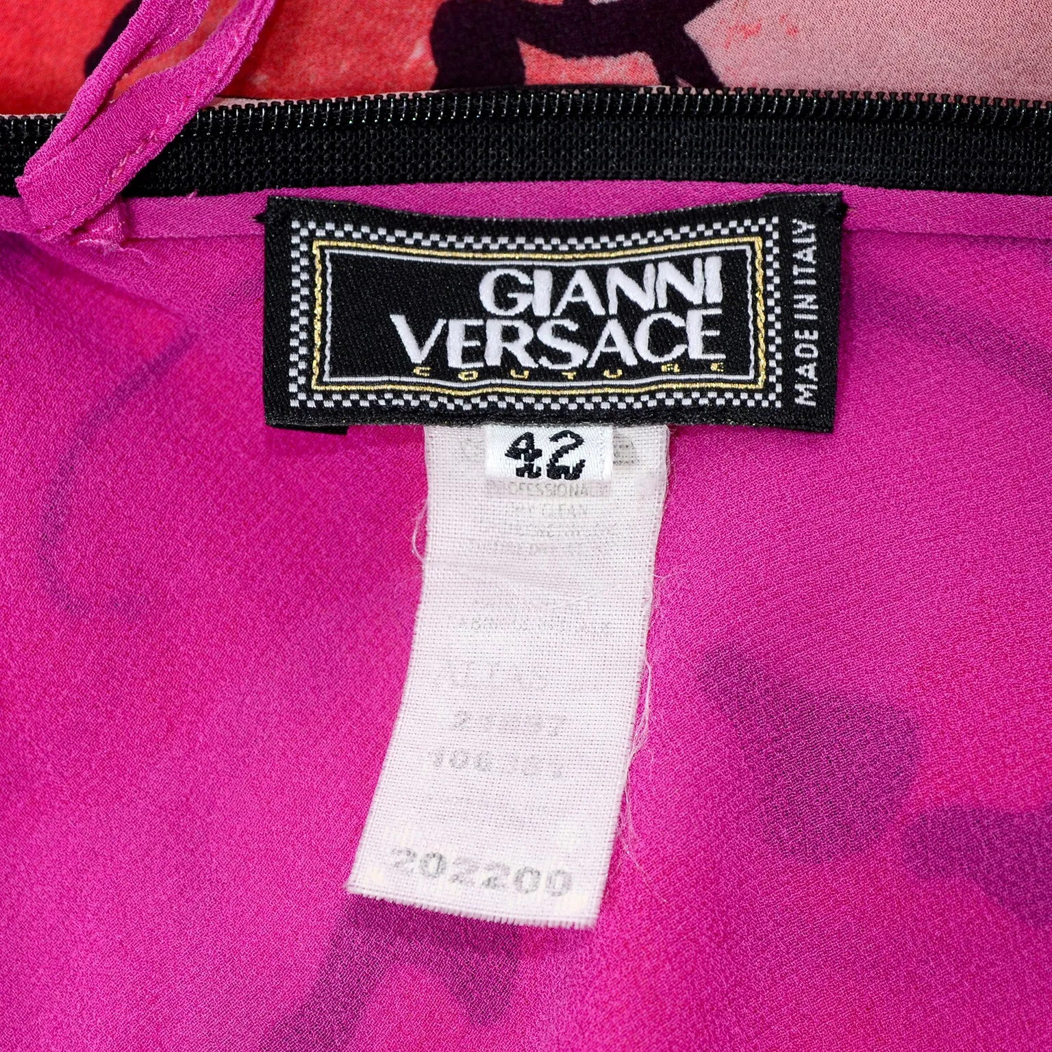 1980s Gianni Versace Reversible Bomber Jacket in Pink Suede Novelty Silk