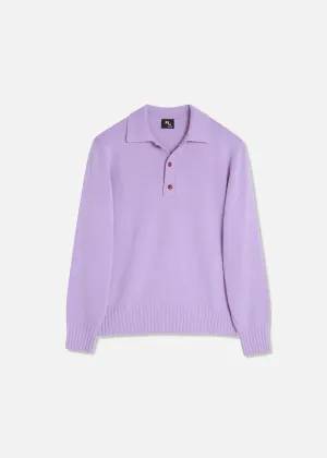 AASHTON WOOL AND CASHMERE POLO SWEATER