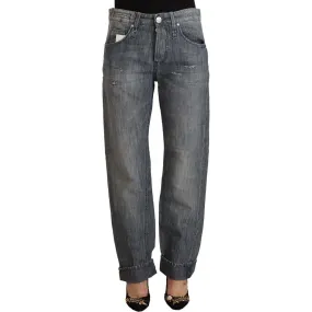 Acht Chic Gray Washed Straight Cut Jeans