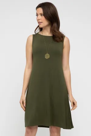 Adele Dress - Dark Olive