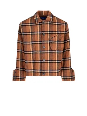 Ader Error Drop-Shoulder Checked Coat