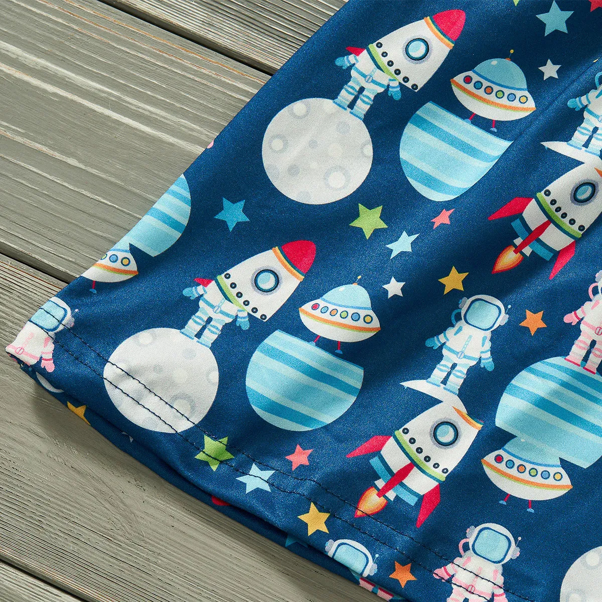 Aliens and friends 2-piece capri set