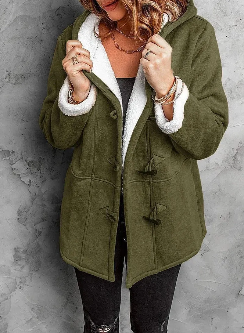 Alma™ | Cashmere Lookalike Hooded Coat