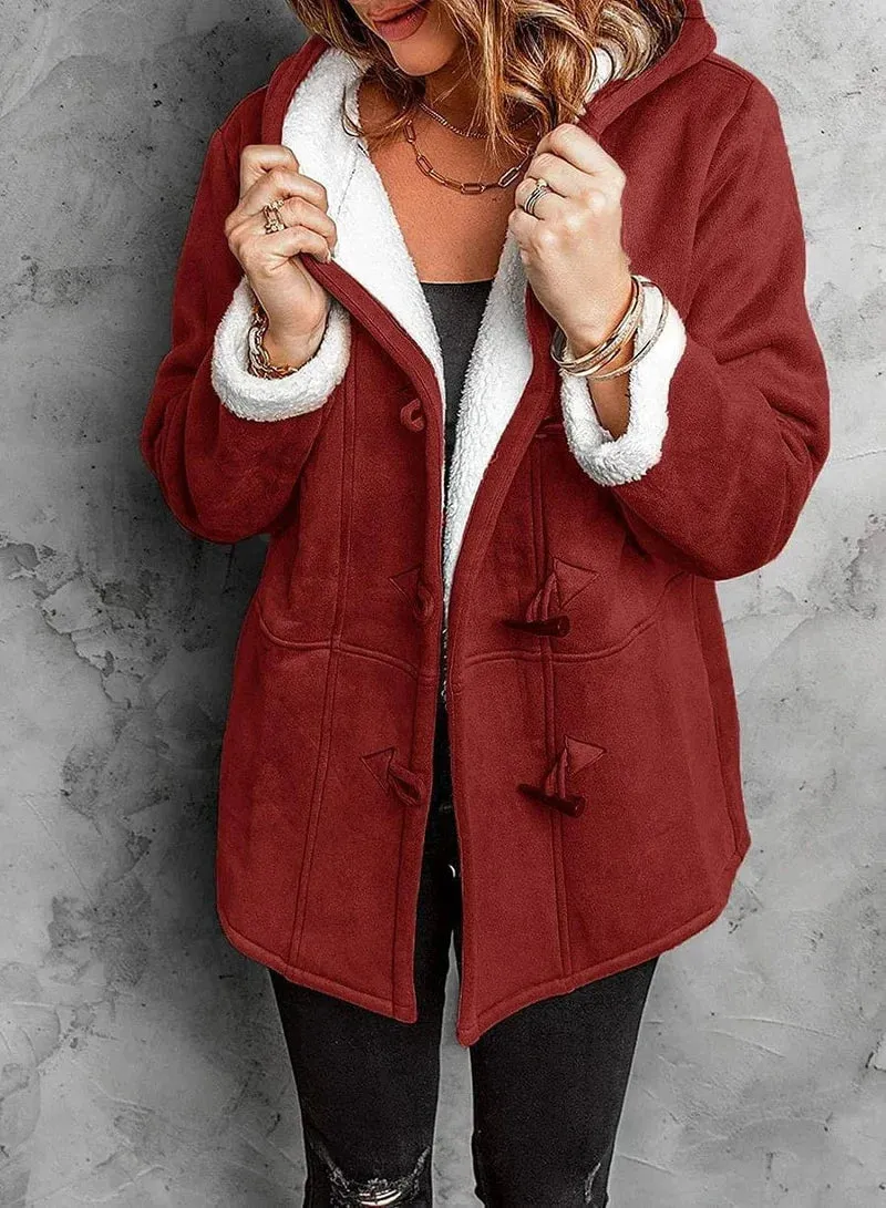 Alma™ | Cashmere Lookalike Hooded Coat