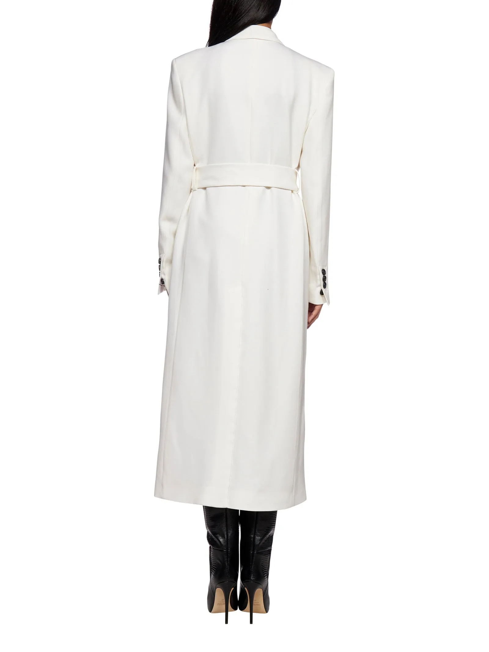 AMI Longline Belted Coat