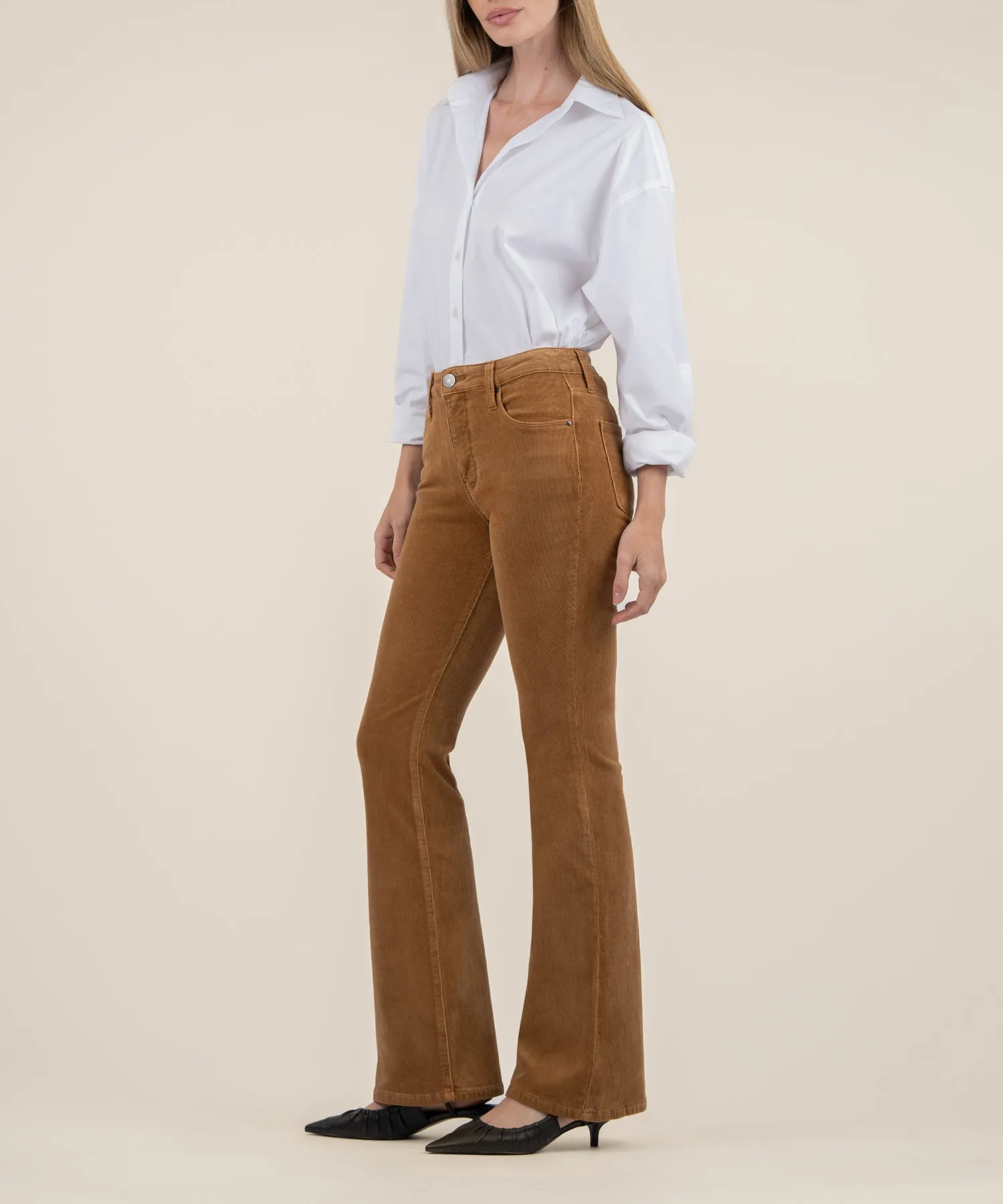 Ana Corduroy High Rise Flare