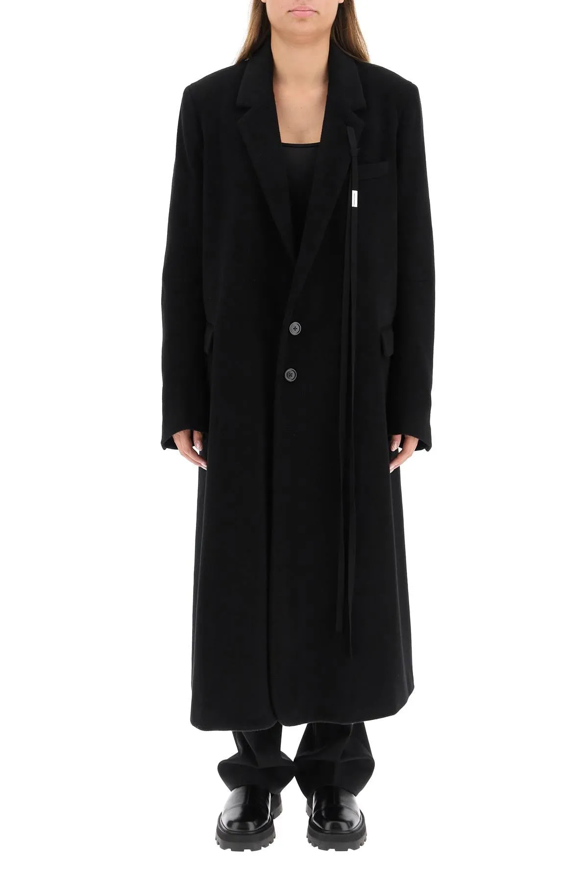 Ann Demeulemeester Single-Breasted Oversized Coat