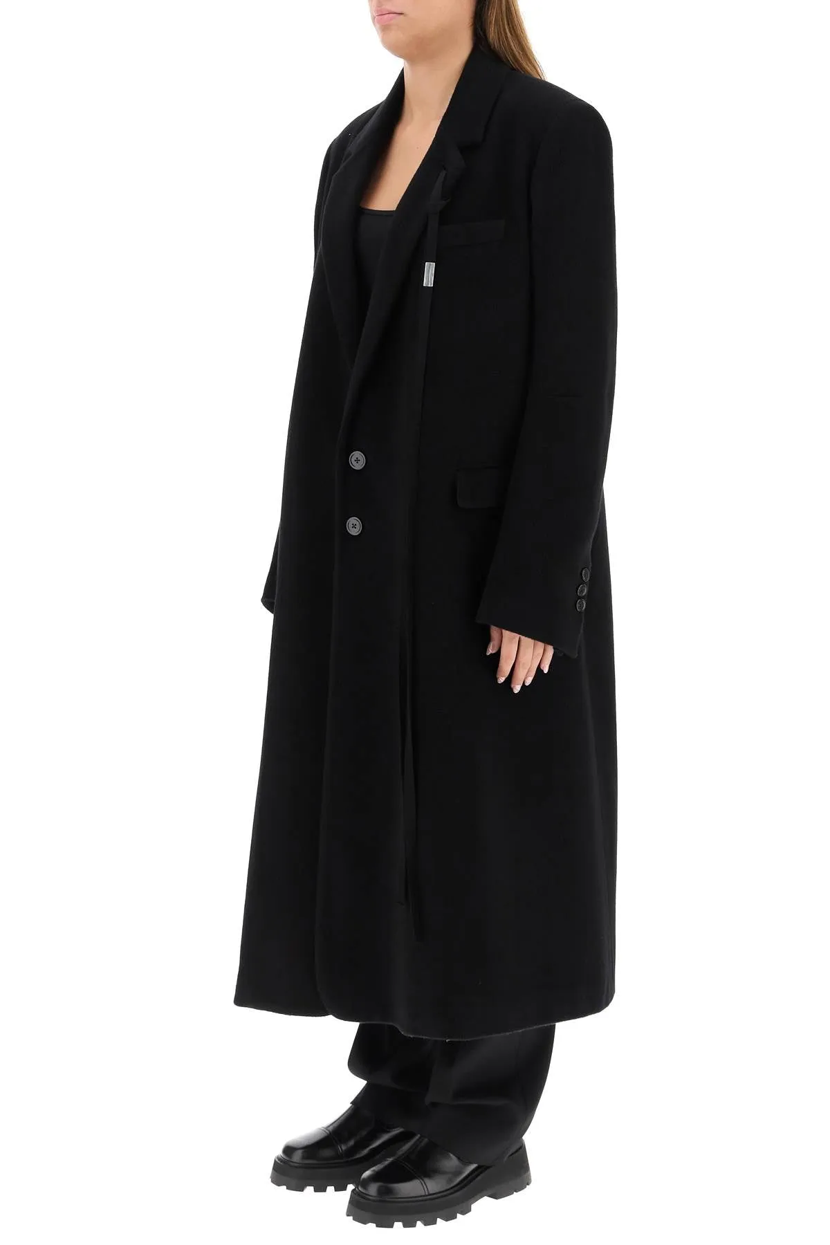 Ann Demeulemeester Single-Breasted Oversized Coat