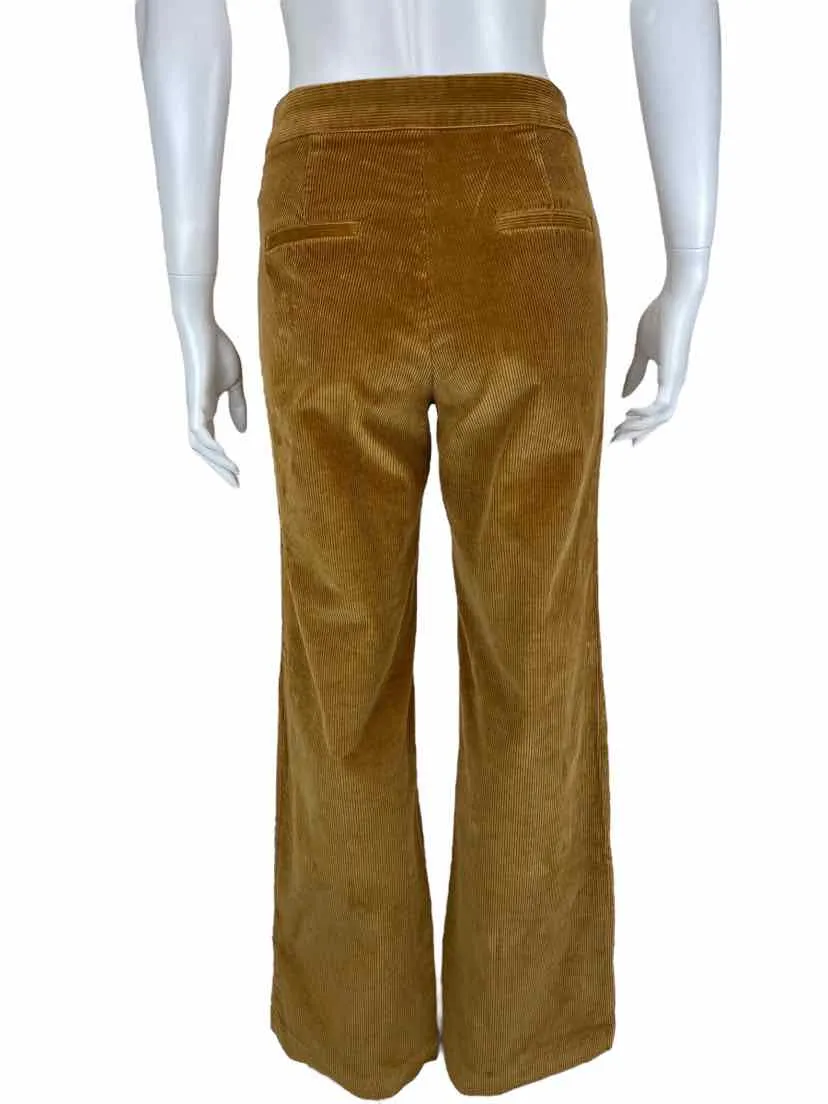 Aritzia Babaton Women's Cole Corduroy Wide Leg Pant Golden Amber Size 2