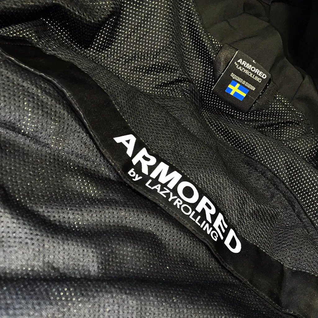 ARMORED BLACK ON BLACK REFLECTIVE JACKET