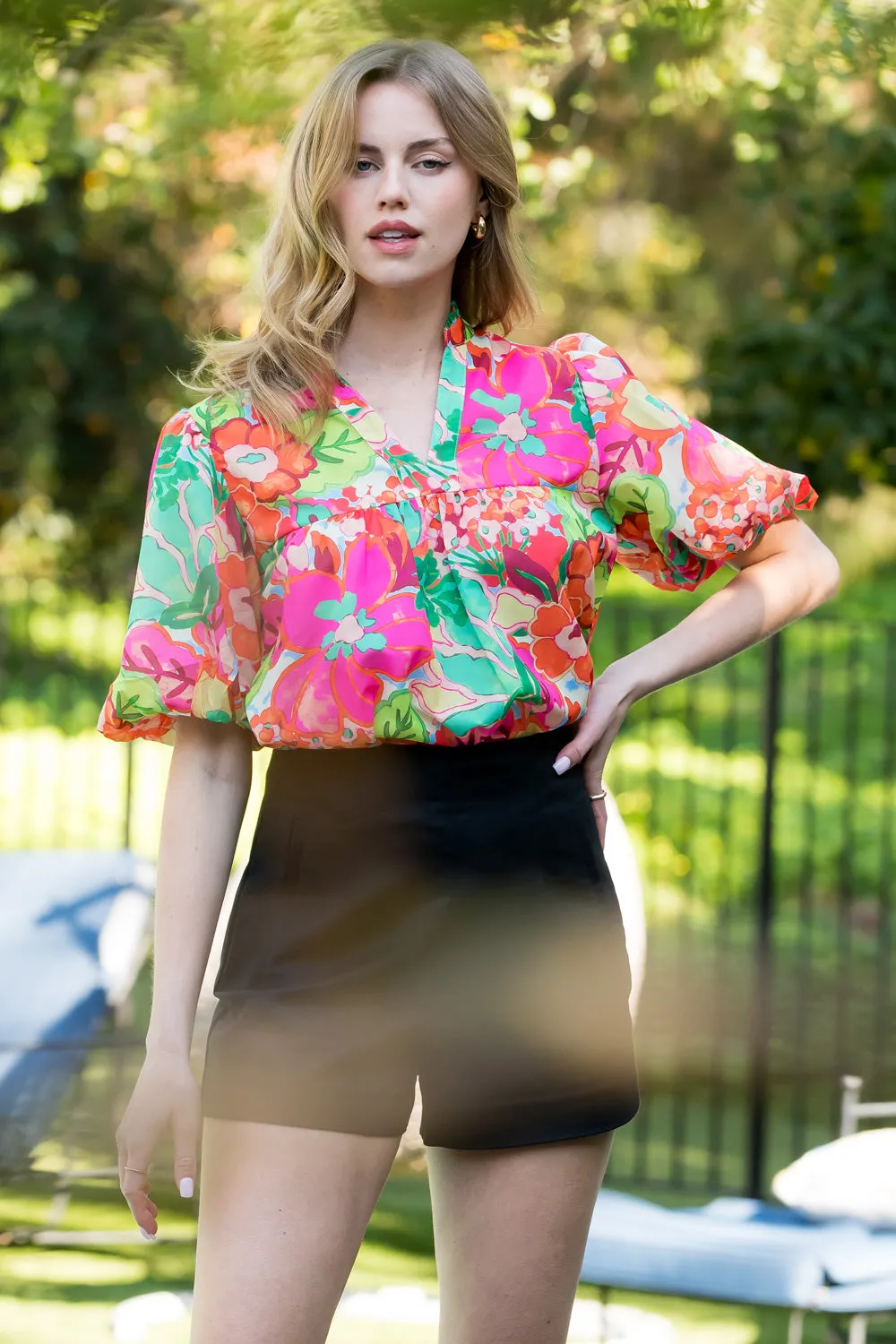 Ashley Floral Print Top