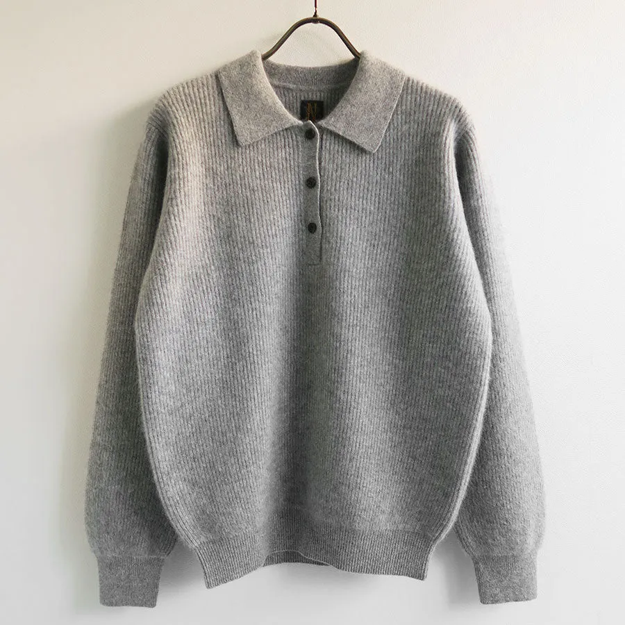 【BATONER/バトナー】<br>CASHMERE FOX POLO <br>BN-24FL-037