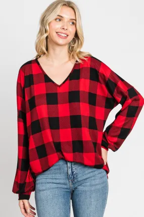 BEAUTY PLAID TOP