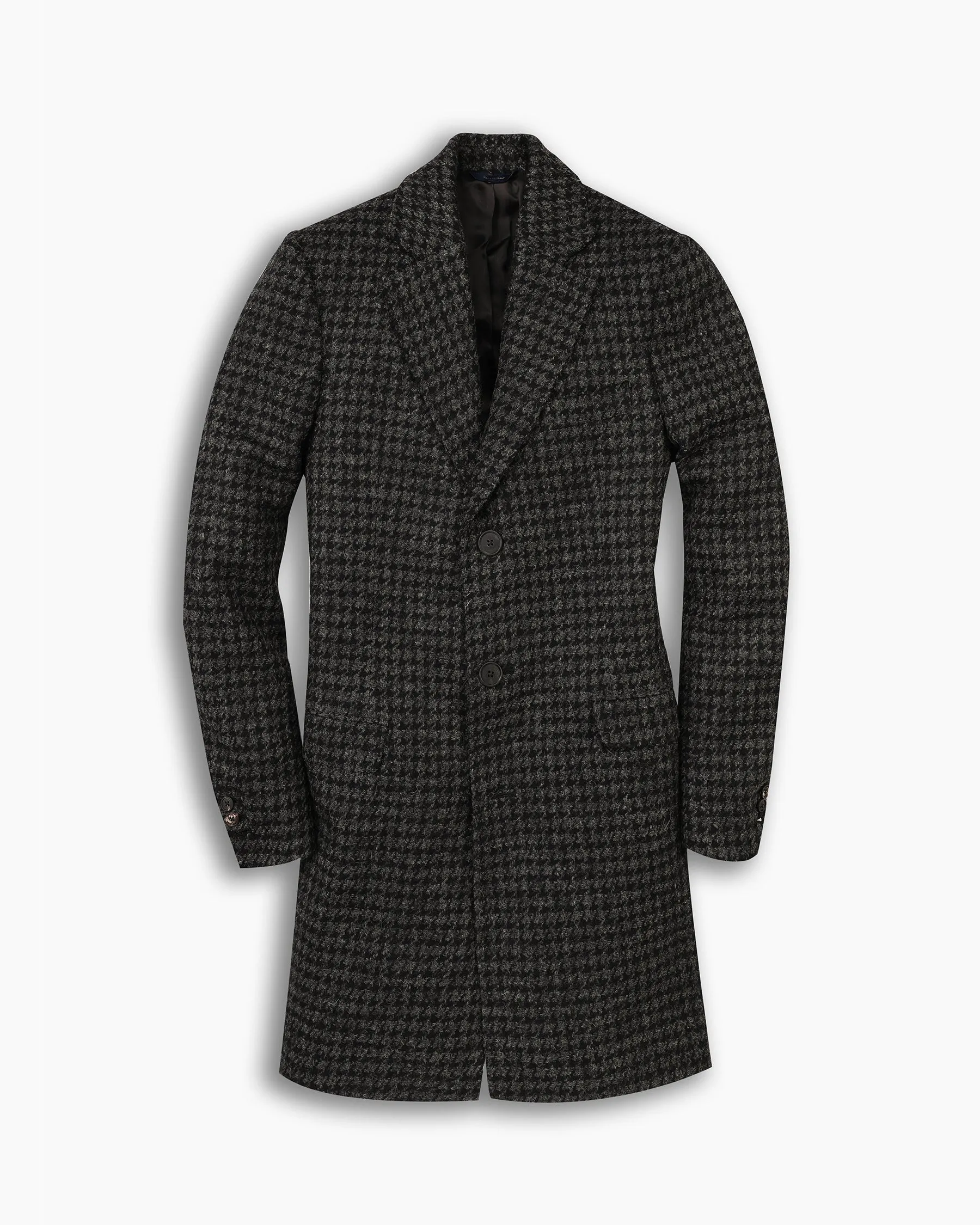 Black & Charcoal Houndstooth Coat