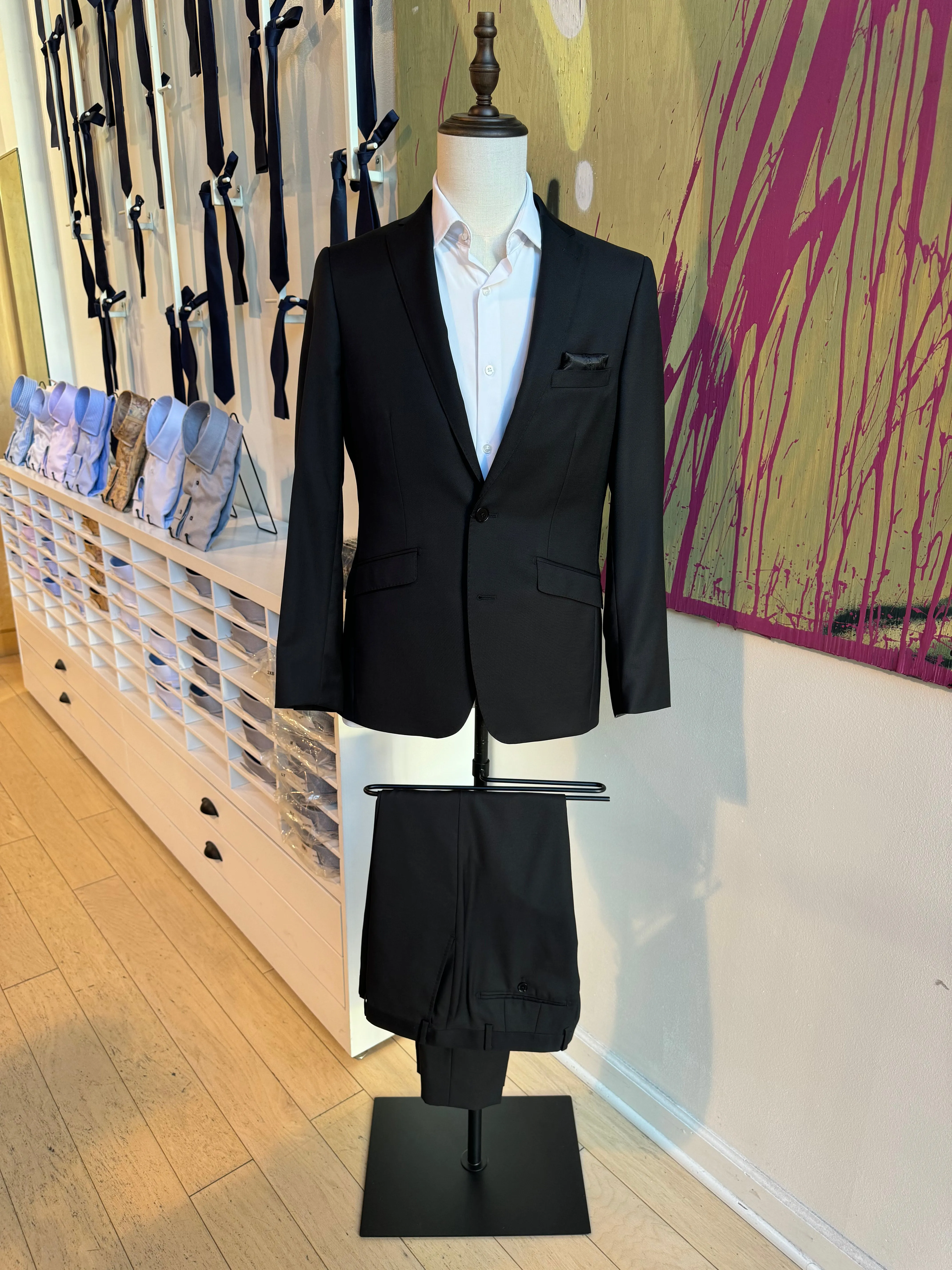 Black Premium Italian Suit Coat