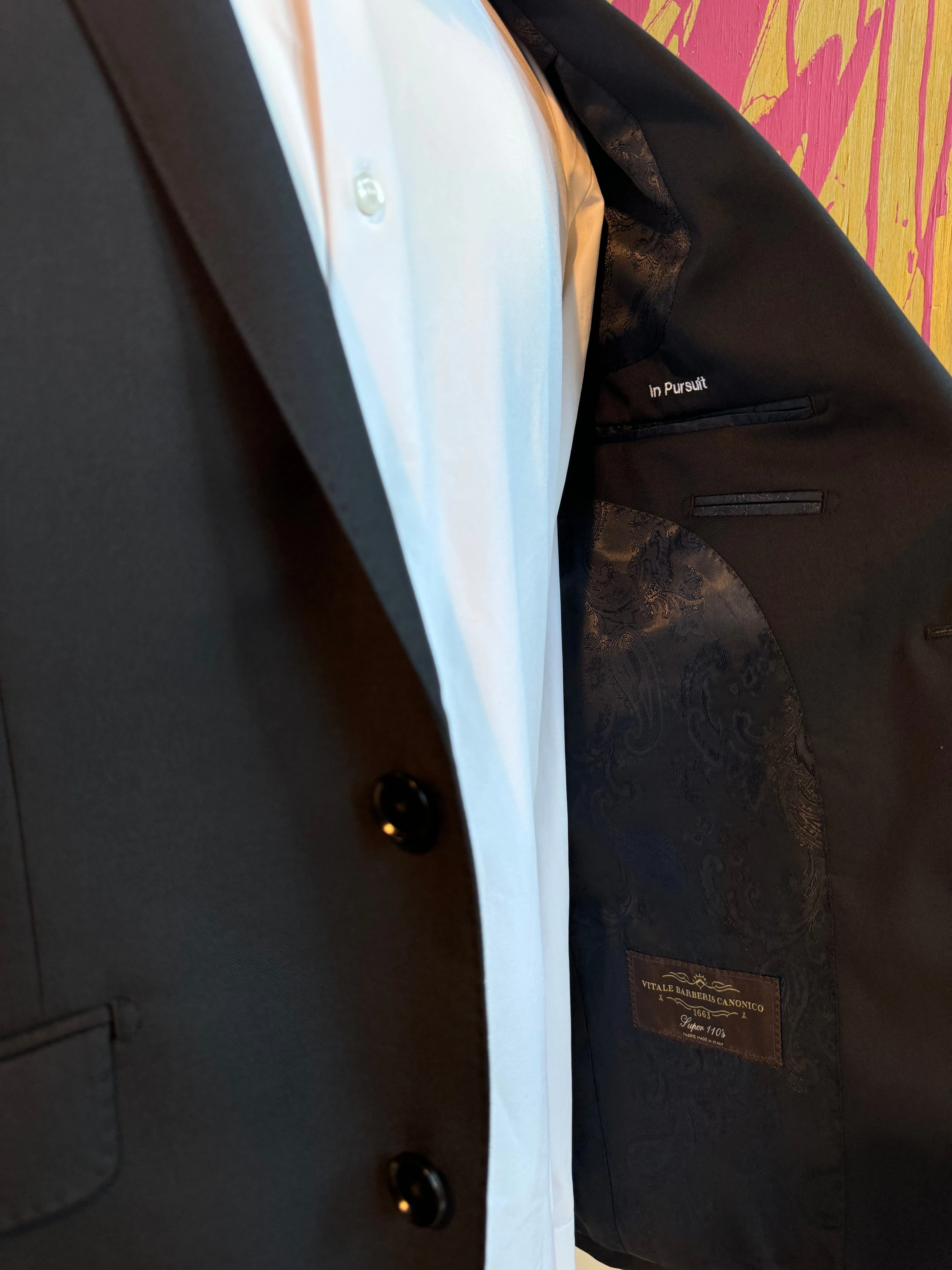 Black Premium Italian Suit Coat