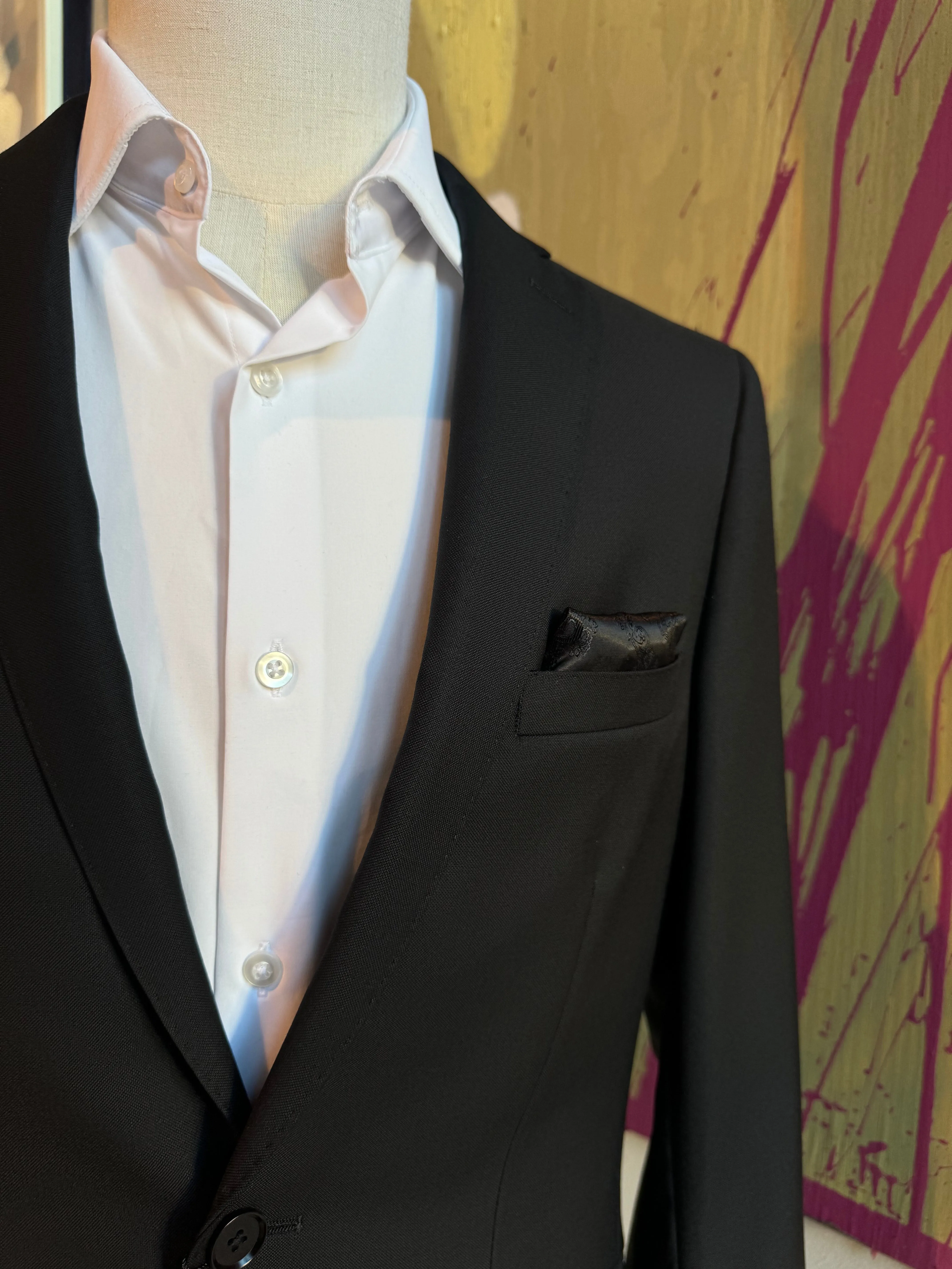 Black Premium Italian Suit Coat