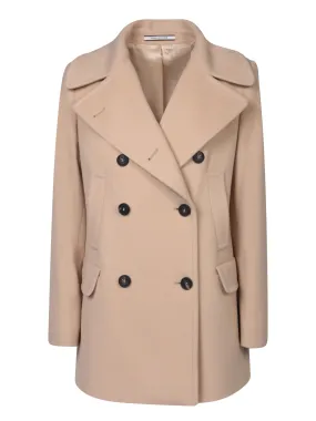 Blanche Wool-Cashmere Coat in Beige