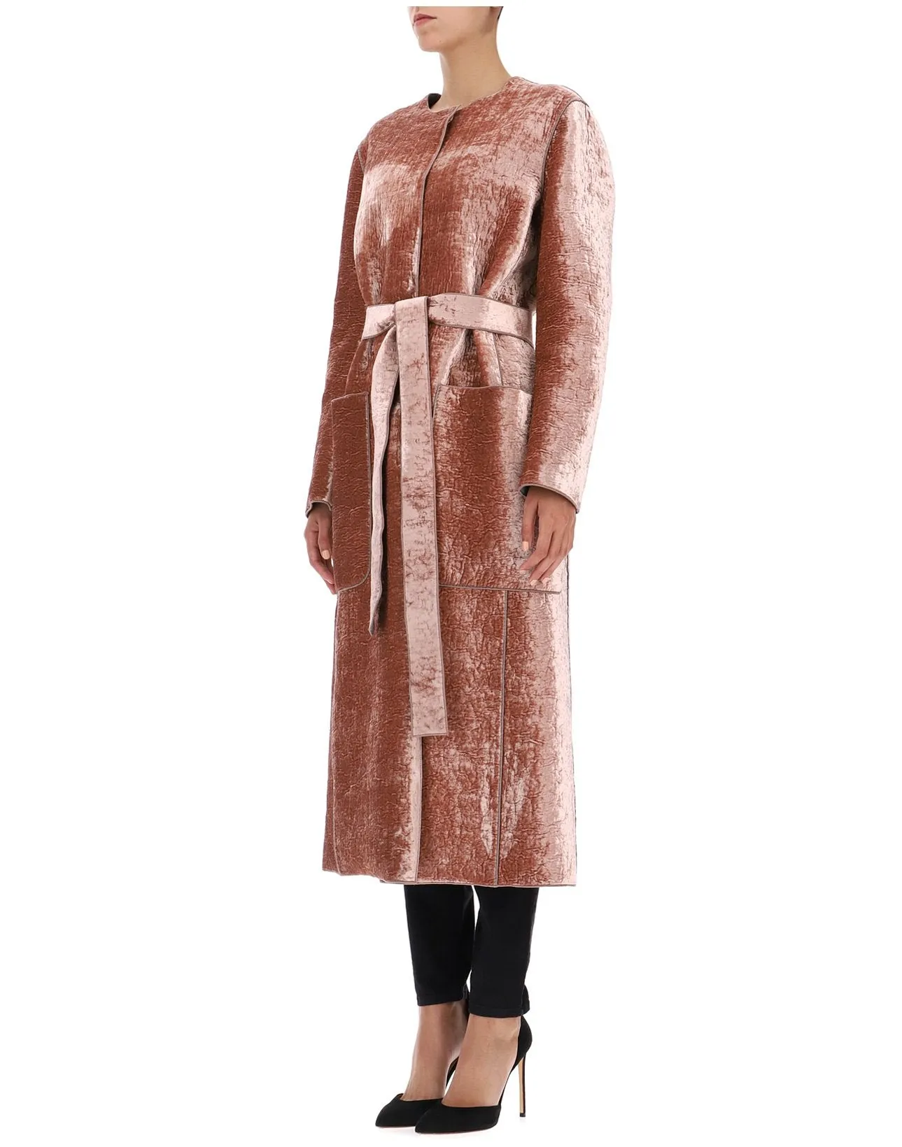 Bottega Veneta Belted Long Coat