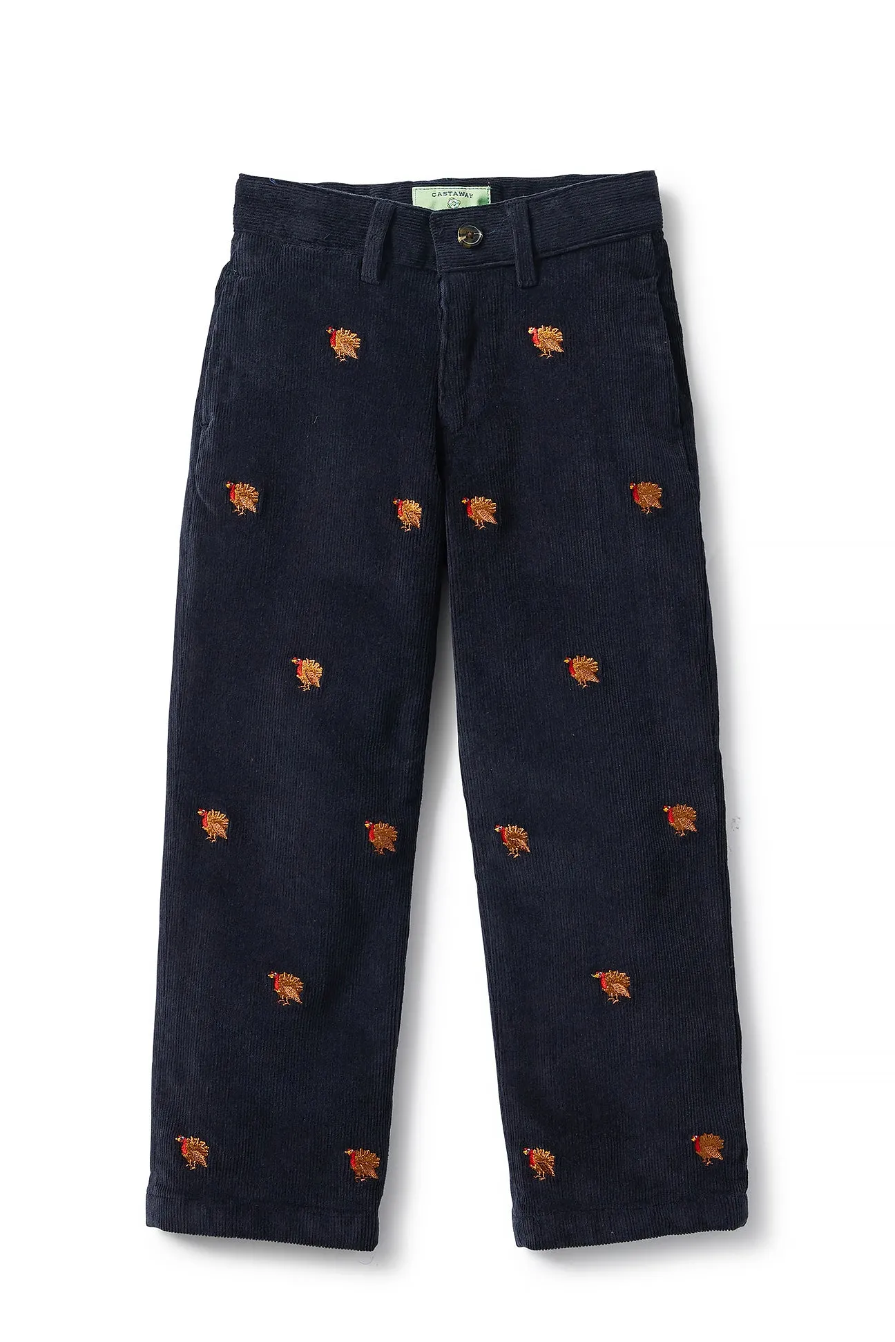 Boys Beachcomber Corduroy Pant Nantucket Navy with Turkey