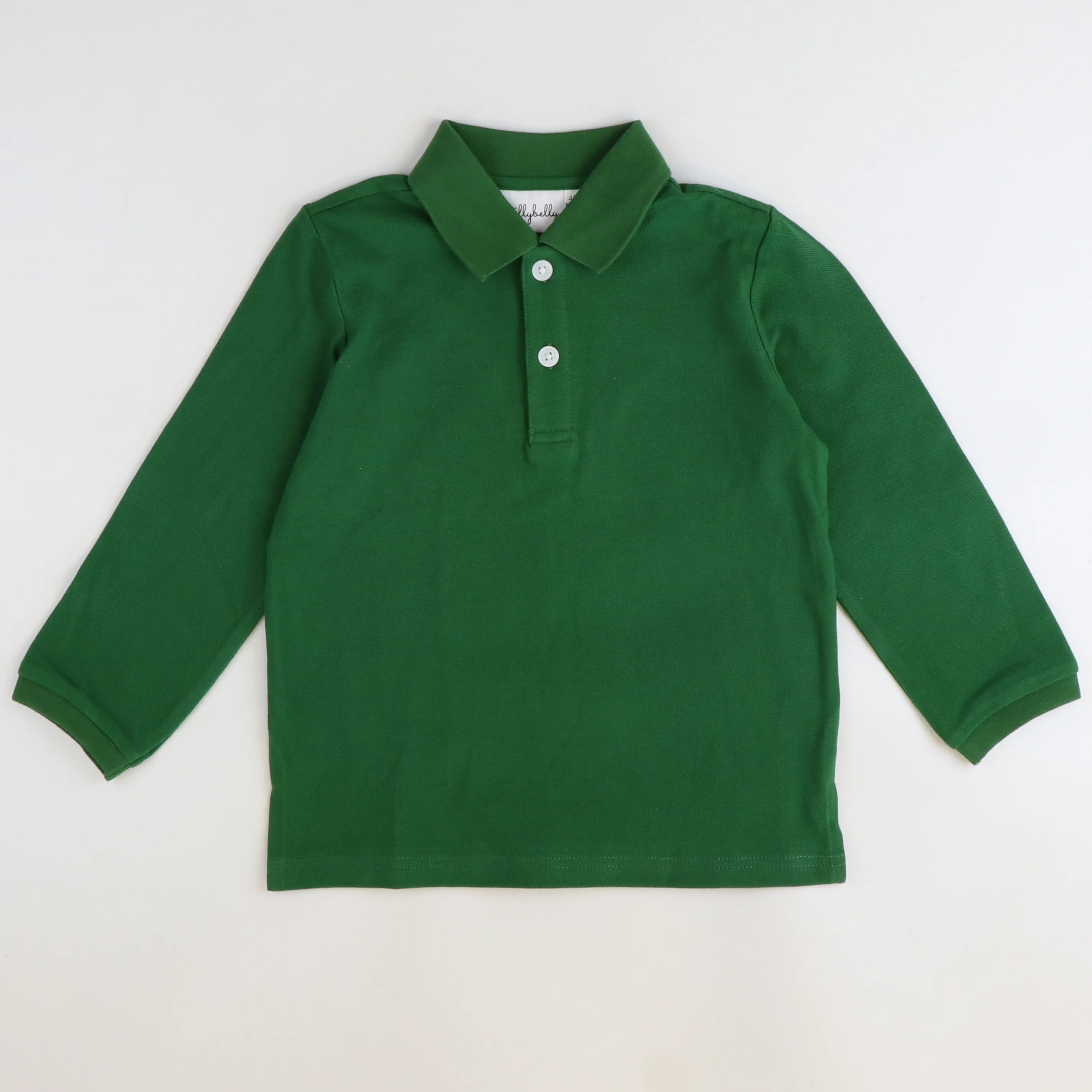 Boys Signature L/S Polo - Christmas Green