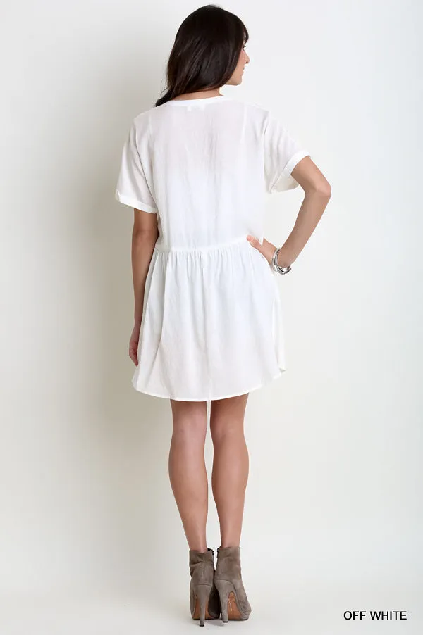 Button Up Tunic, Off White