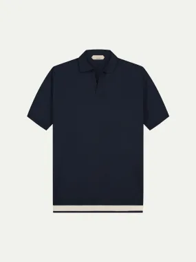 Buttonless AUR1 Polo Navy