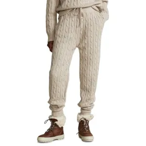 Cable Wool-Cashmere Jogger