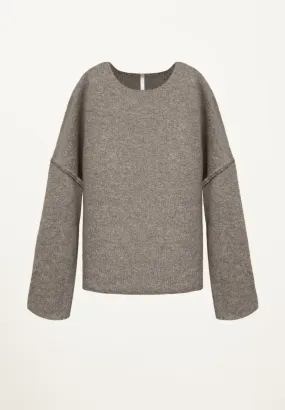 Camden Knit Sweatshirt in Mouse