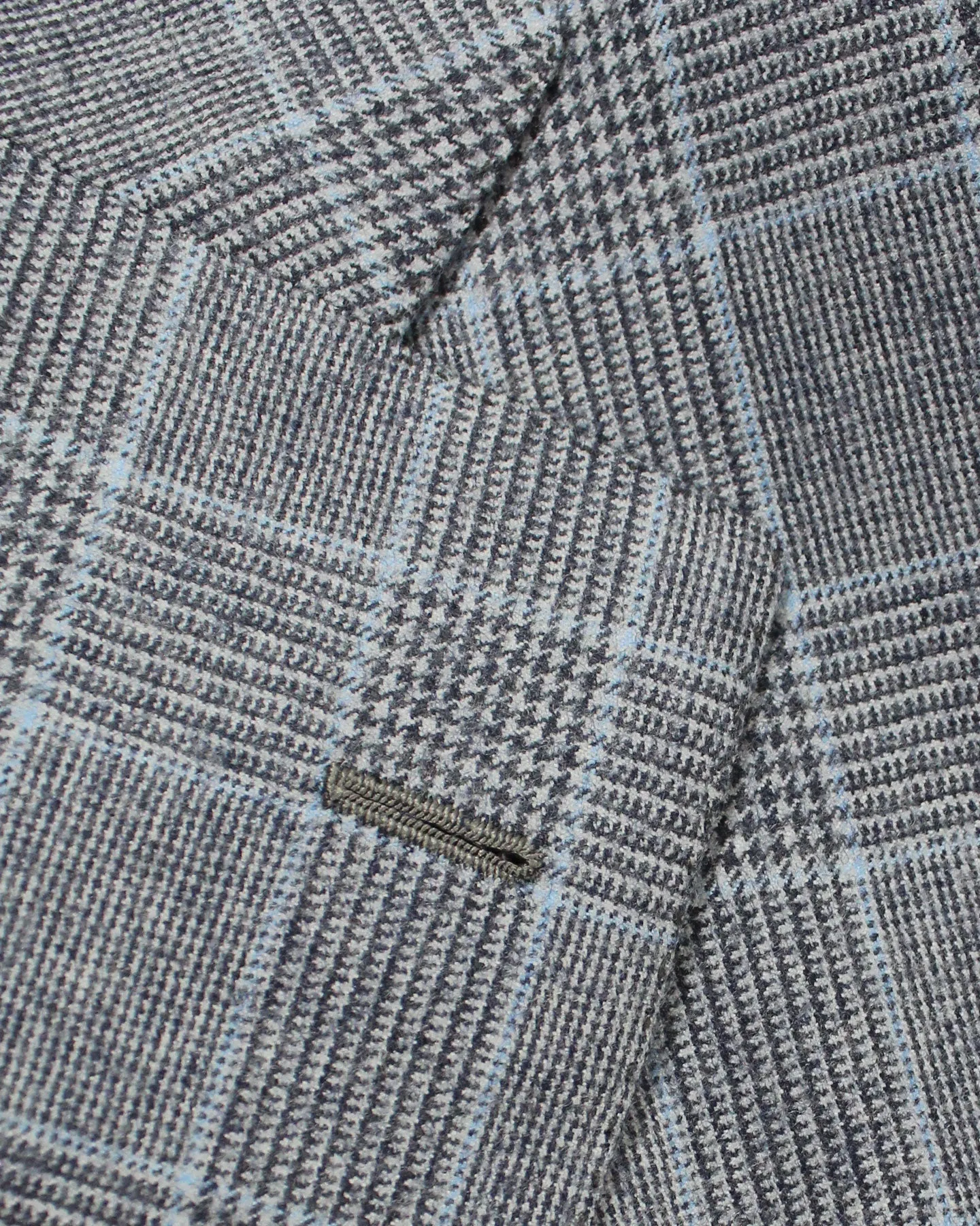 Cesare Attolini Wool Suit Gray Blue Plaid EU 50/ US 40