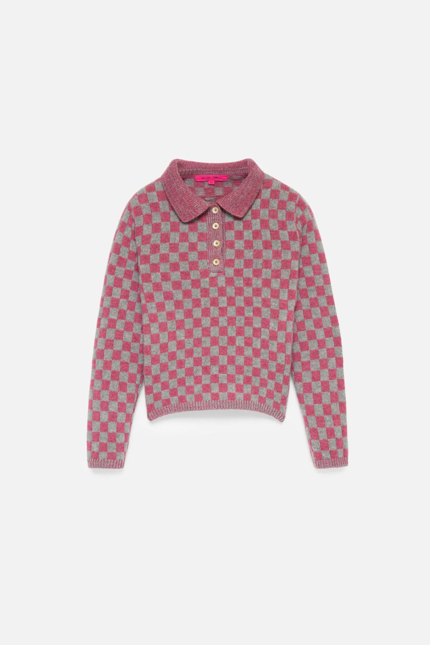 Checkered Women's Polo