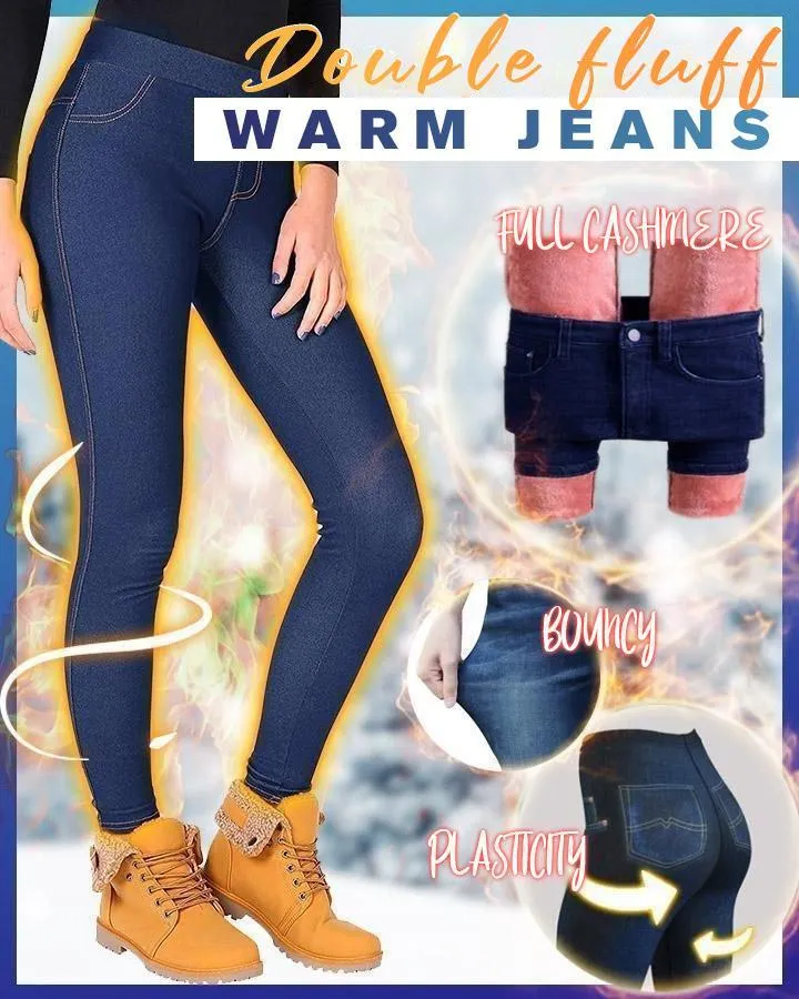 Christmas special 50% OFF Warm Jeans Thick Plush Lined