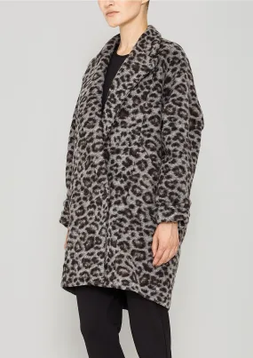 COAT - WOOL COATING animal print