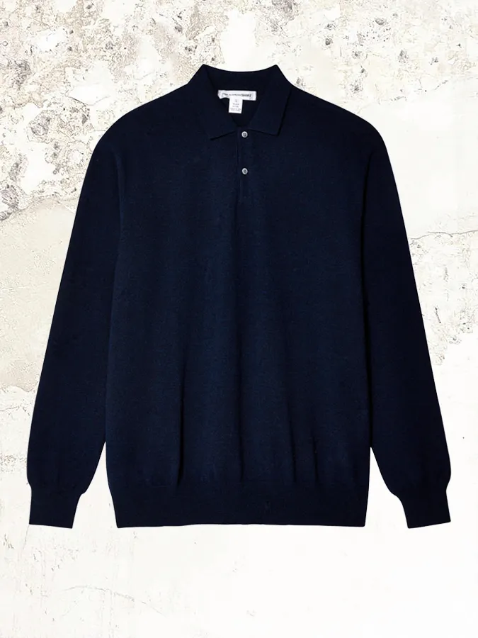 Comme Des Garçons Shirt KNITTED POLO SWEATSHIRT