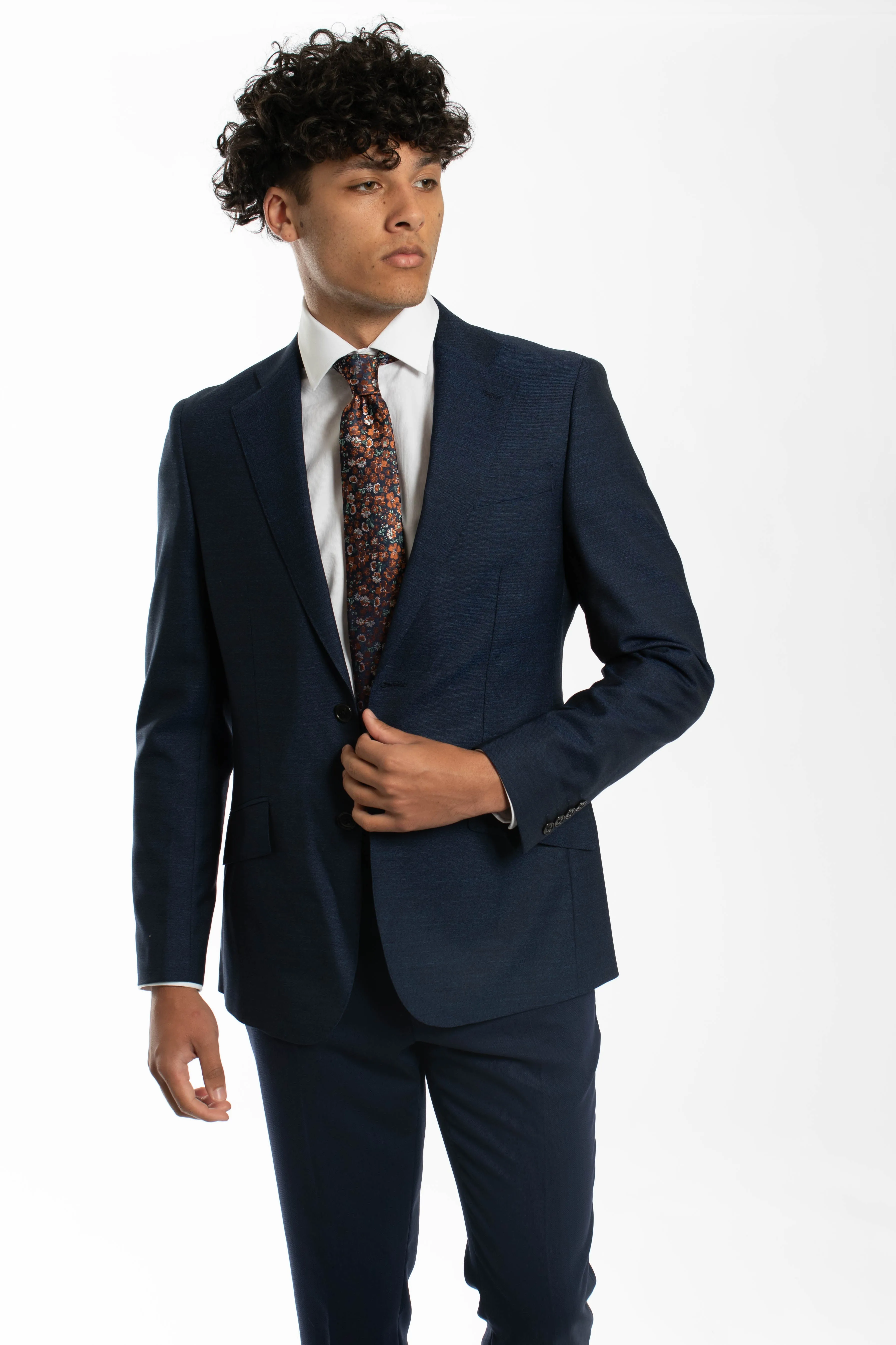 Contemporary Fit Pinhead Sports Jacket Reg - Navy