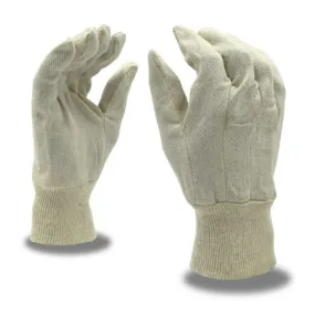 Cordova 2000V 8-Ounce Men's Cotton Canvas Gloves, White, Large, 1 Dozen