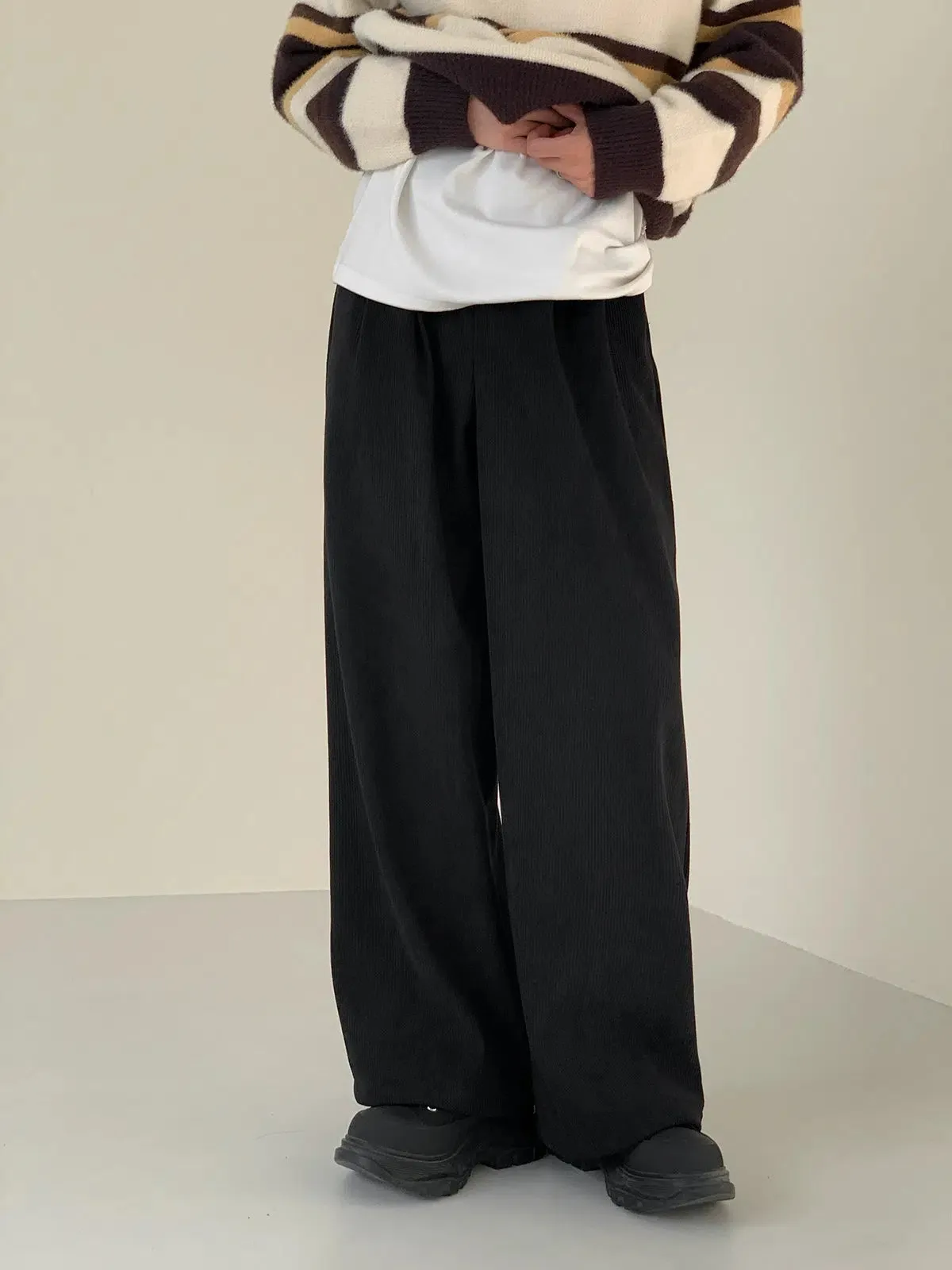 Corduroy Velvet Wide-leg Pants