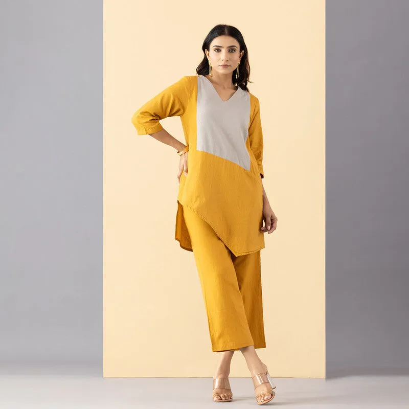 Cotton Kurti For Women | Yellow