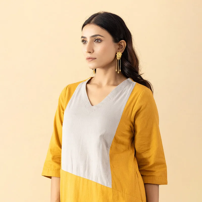 Cotton Kurti For Women | Yellow