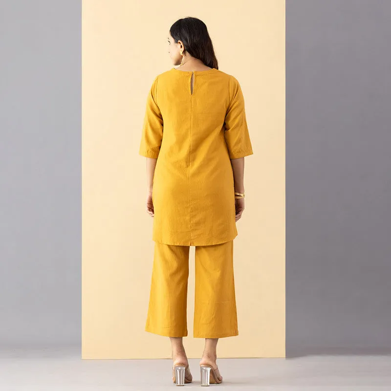 Cotton Kurti For Women | Yellow