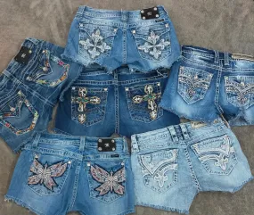 CR2058 Miss Me & Rock Revival Shorts - 25 Pcs