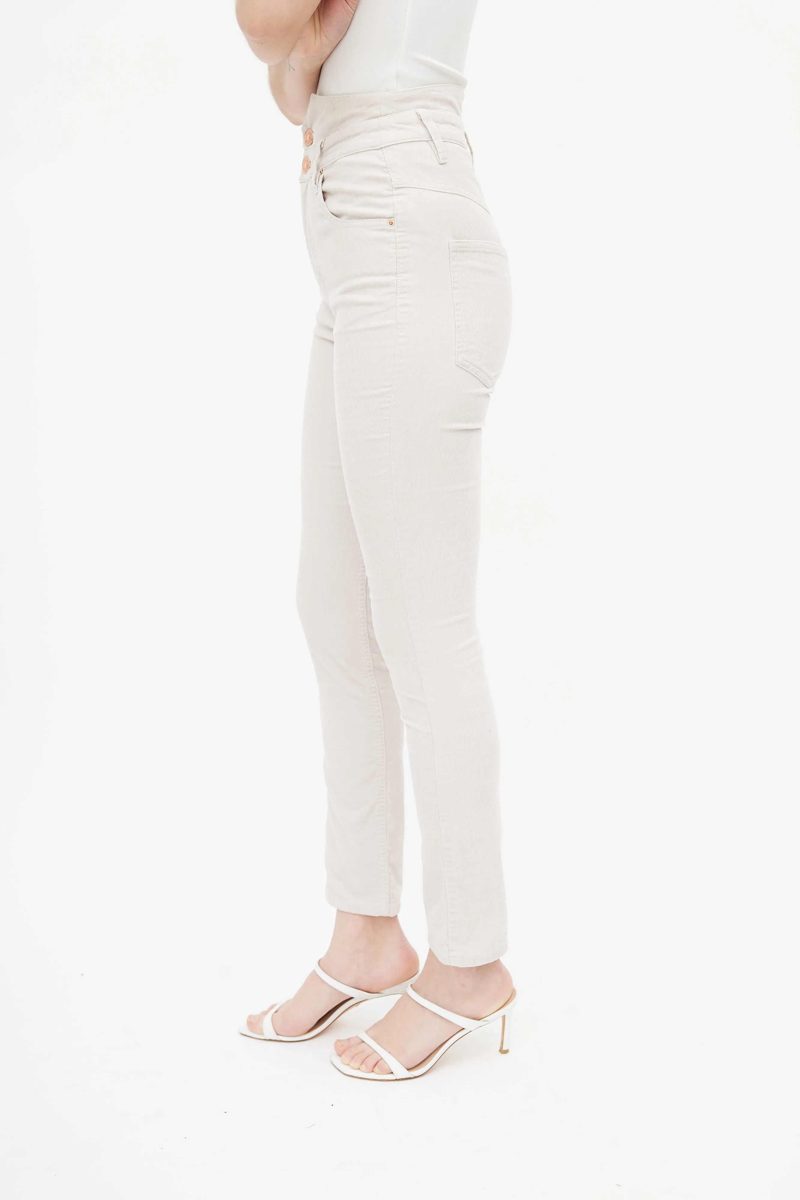 Cream Corduroy Pant