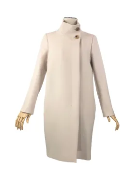 Cream Wool & Cashmere Coat | Size 4