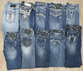 Custom handpick Branded Miss Me & Rock Revival Jeans - 25 Pieces