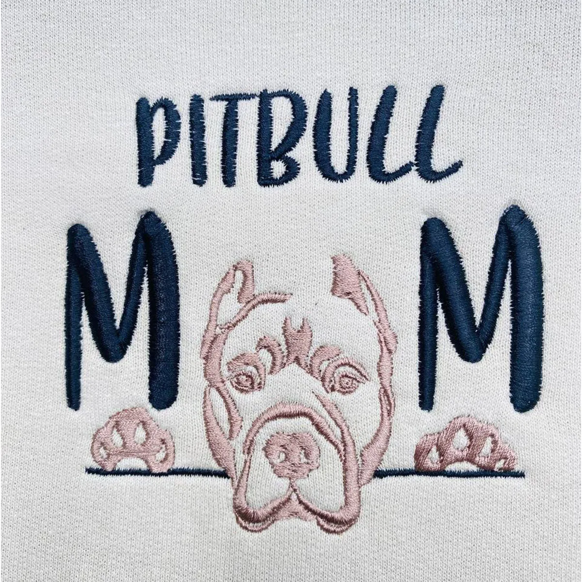 Custom Pitbull Dog Mom Embroidered  Polo Shirts, Personalized  Polo Shirts with Dog Name, Best Gifts for Pitbull Lovers