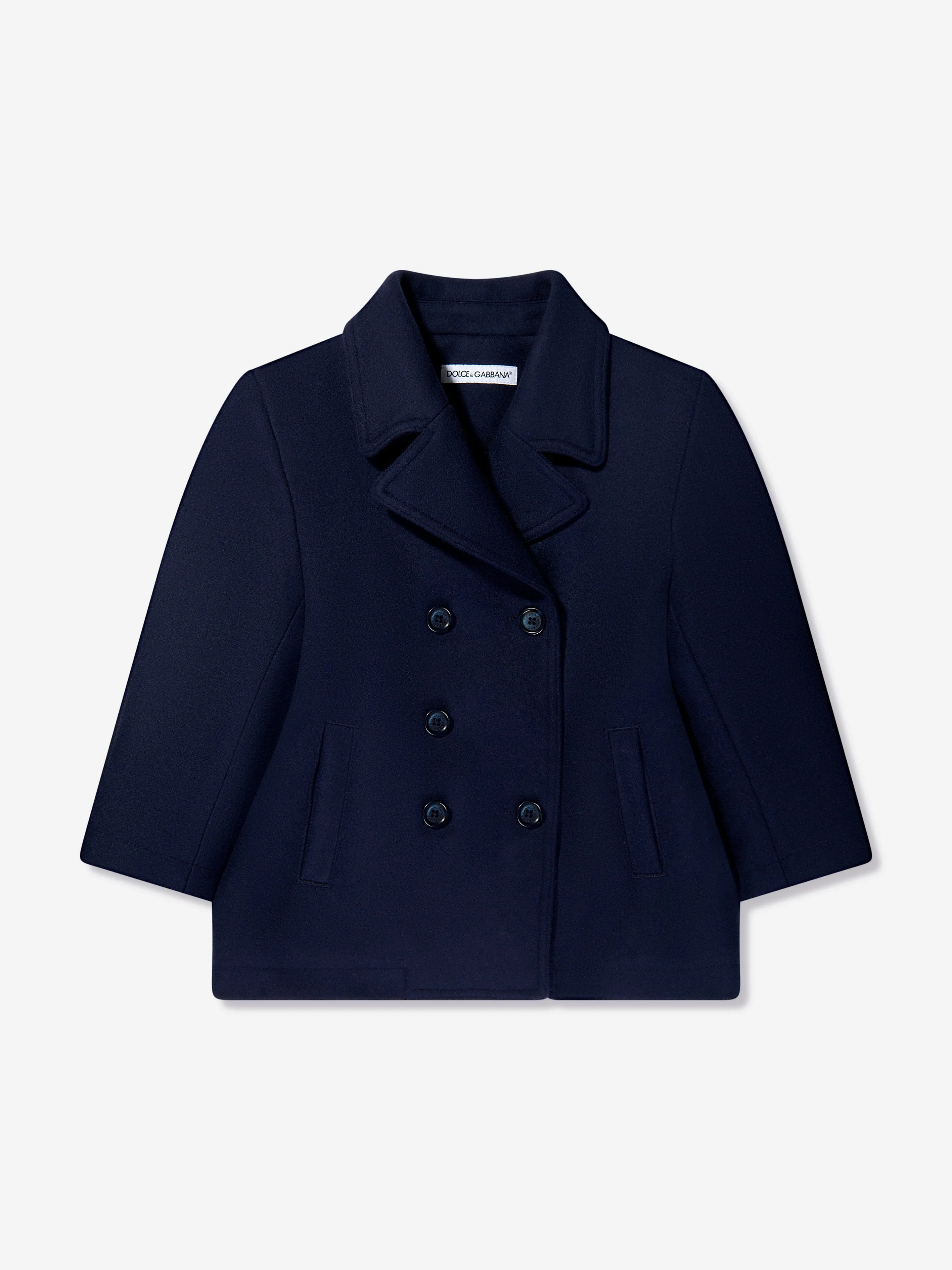 Dolce & Gabbana Boys Pea Coat in Navy