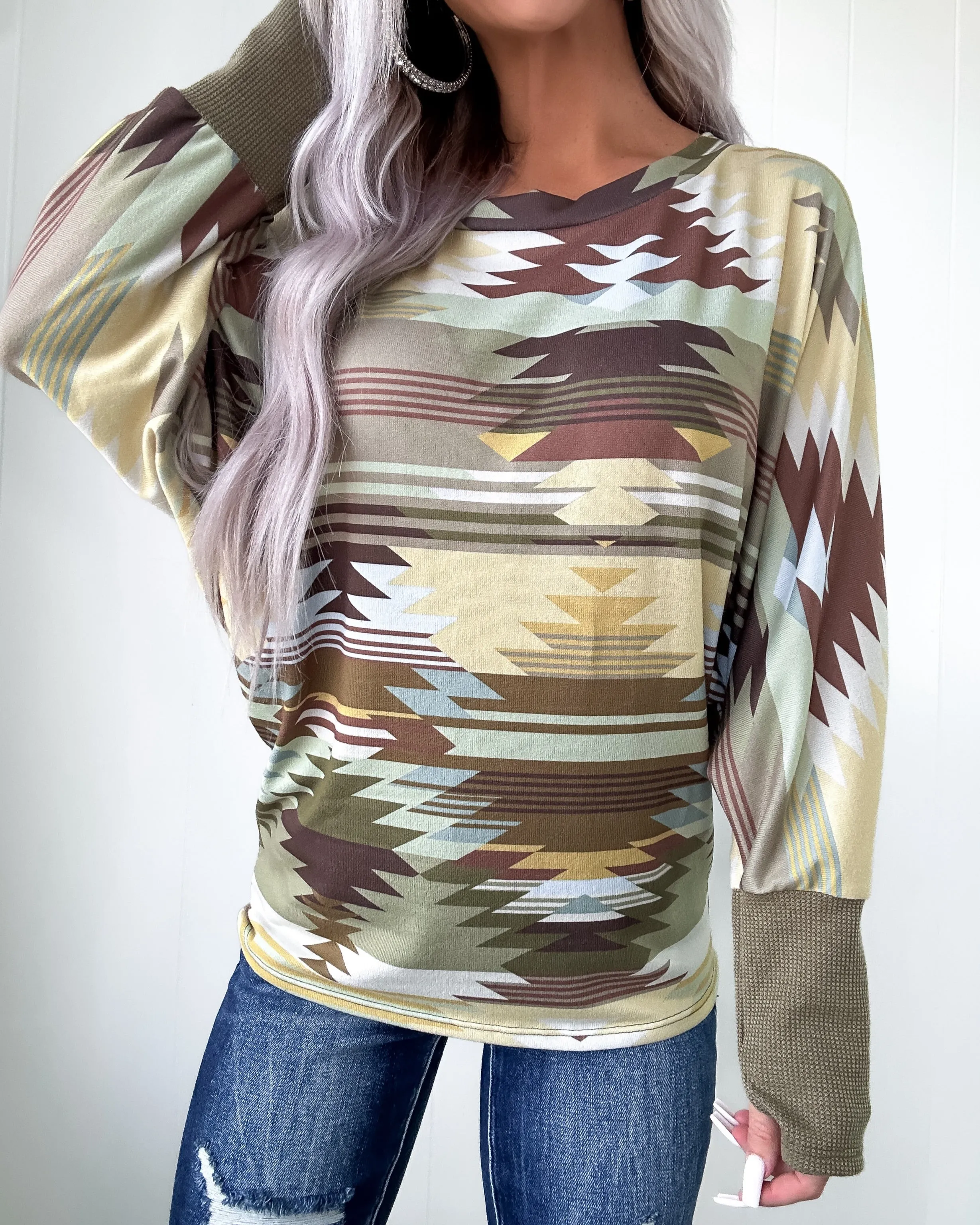 DOORBUSTER Aztec Dolman Tunic