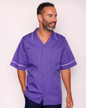 Drayford Men's Classic Healthcare Tunic - Purple / Lilac