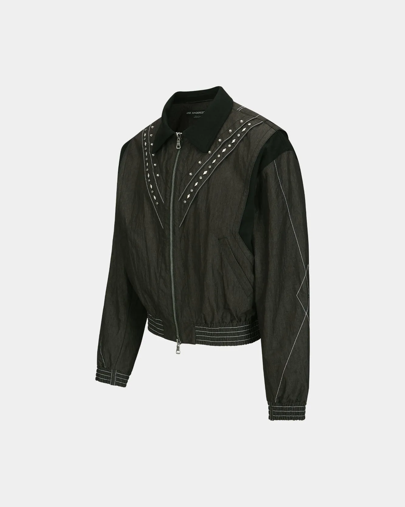 DUA METAL BLOUSON JACKET awa621m(CHARCOAL)