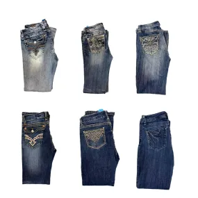 Embellished Bling Y2K Jeans ,(RX-111)